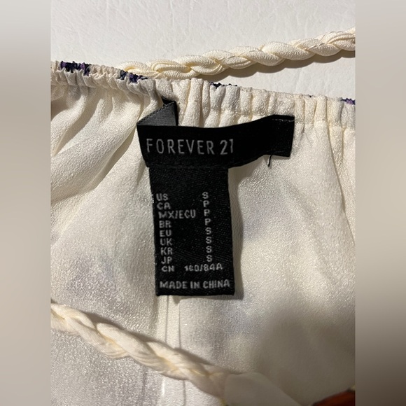 NWT Gorgeous Forever 21 Rope Straps Open Back Boho Maxi Ruffle Layered Small - Picture 8 of 11